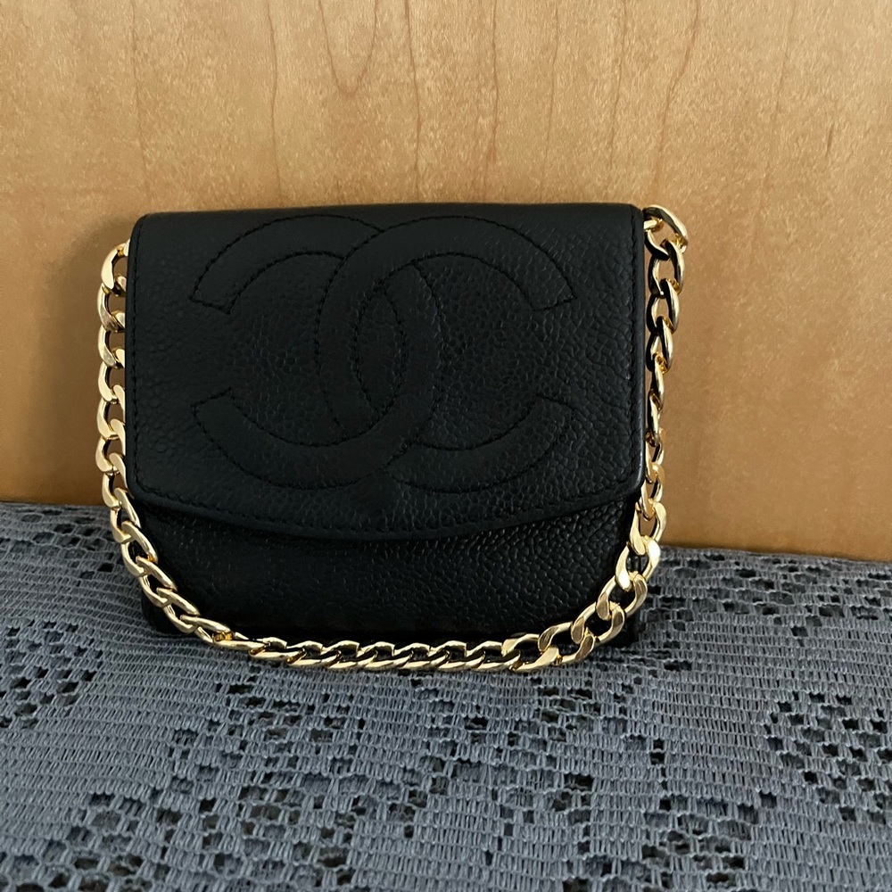 Authentic CHANEL compact wallet